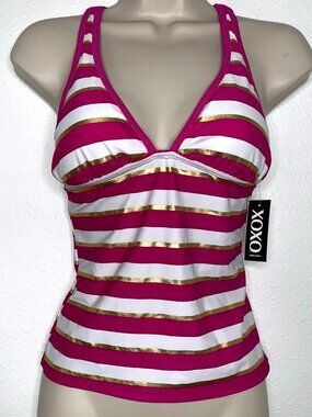 XOXO Bratz Racerback TANKINI TOP Small Y2K Swimsuit Tank Cybercore Fairy Mermaid